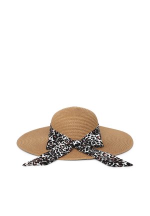 CON FIOCCO ANIMALIER - Cappello - beige
