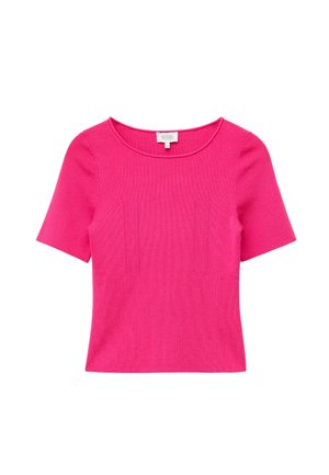 & OTHER STORIES, & OTHER STORIES SLIM KNITTED T-SHIRT - T-shirt basique - bright pink