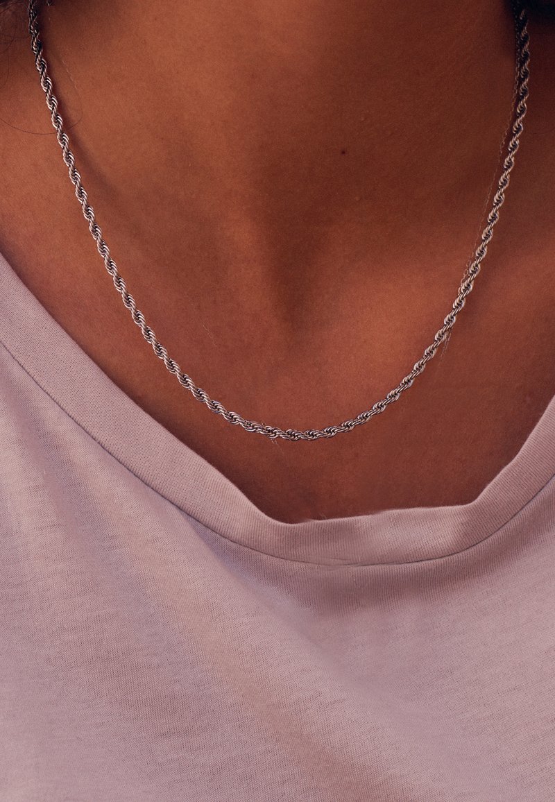 EDBLAD ROPE CHAIN TWISTED Halskæder steel/sølvfarvet Zalando.dk