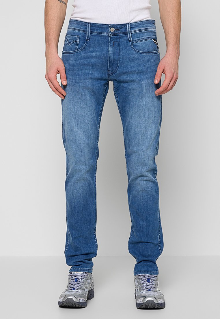 Replay Slim fit jeans blauw