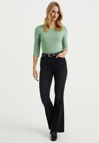 WE Fashion THREE-QUARTER SLEEVE - Maglietta a manica lunga - green