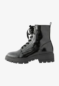 Sélectionné, black textured patent