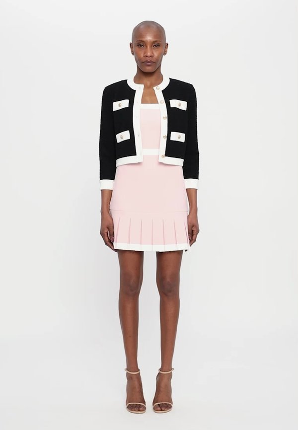 CLARINE SQUARE PLEATED MINI DRESS - Day dress3