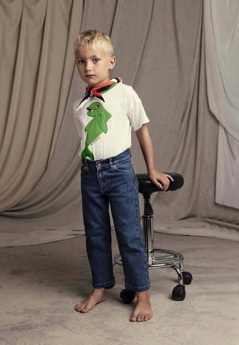 Mini Rodini - DOLPHIN TEE UNISEX - Camiseta estampada - green, Ampliar
