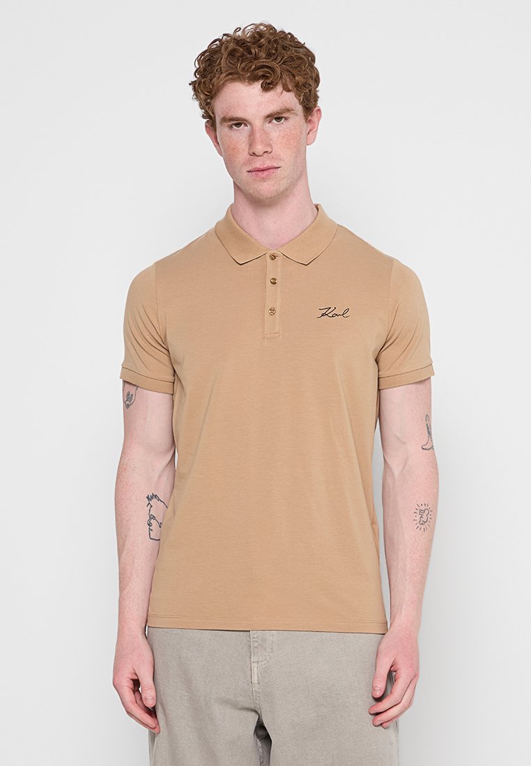 Karl Lagerfeld Poloshirt zandkleur