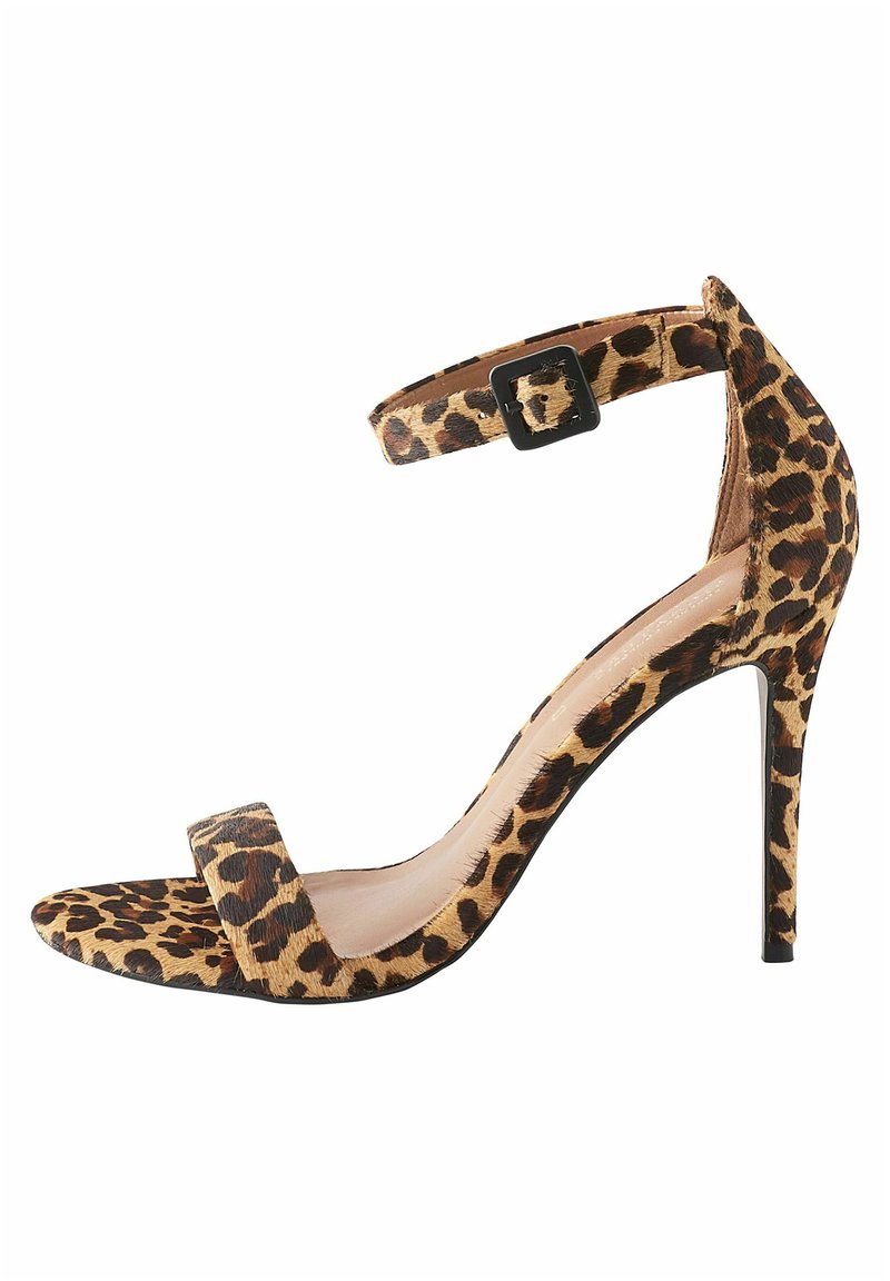 Next SIGNATURE LEATHER HIGH HEEL SANDALS High Heel Sandalette leopard/mehrfarbig Zalando.de
