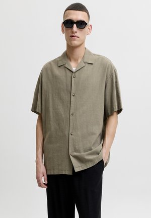 Jack & Jones, SUMMER LINEN BLEND RESORT SHIRT - Košile - dusty olive