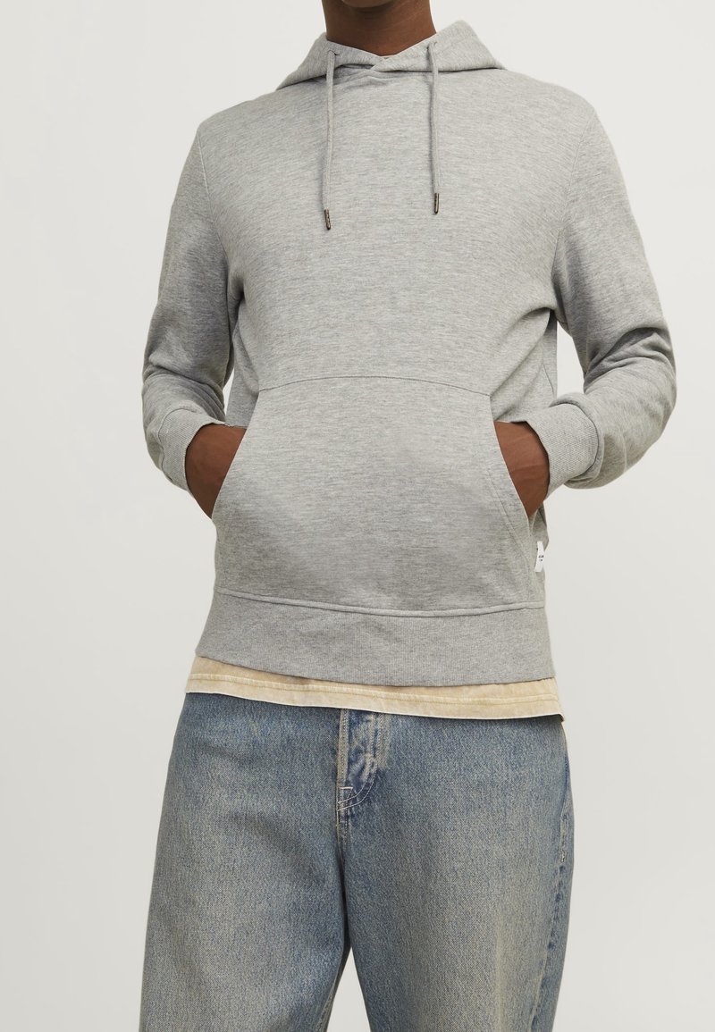 Jack & Jones Mikina s kapucí - light grey