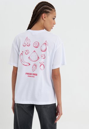 Print T-shirt - white