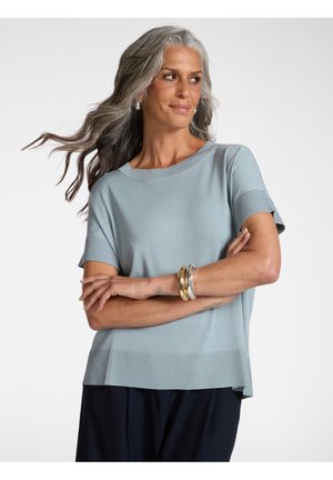 MANICHE CORTE - T-shirt basic - azzurro