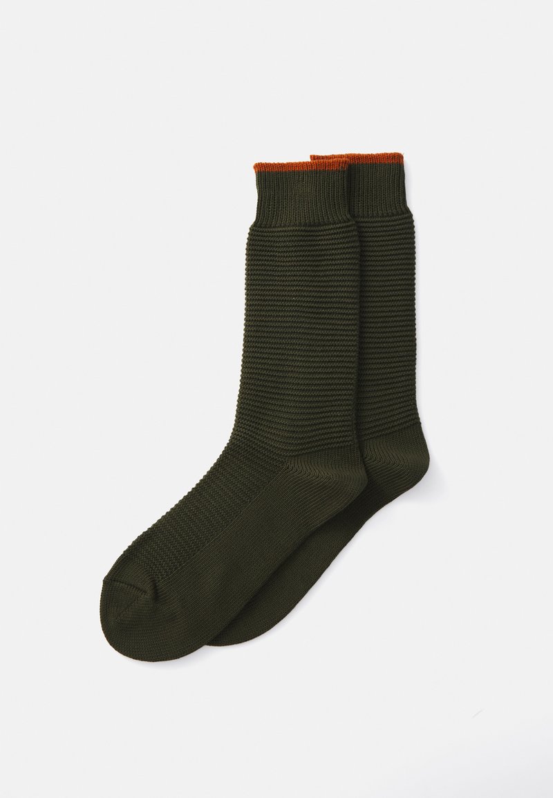 camano COSY TONAL STRUCTURED BOOT UNISEX 2 PACK - Chaussettes - dark olive