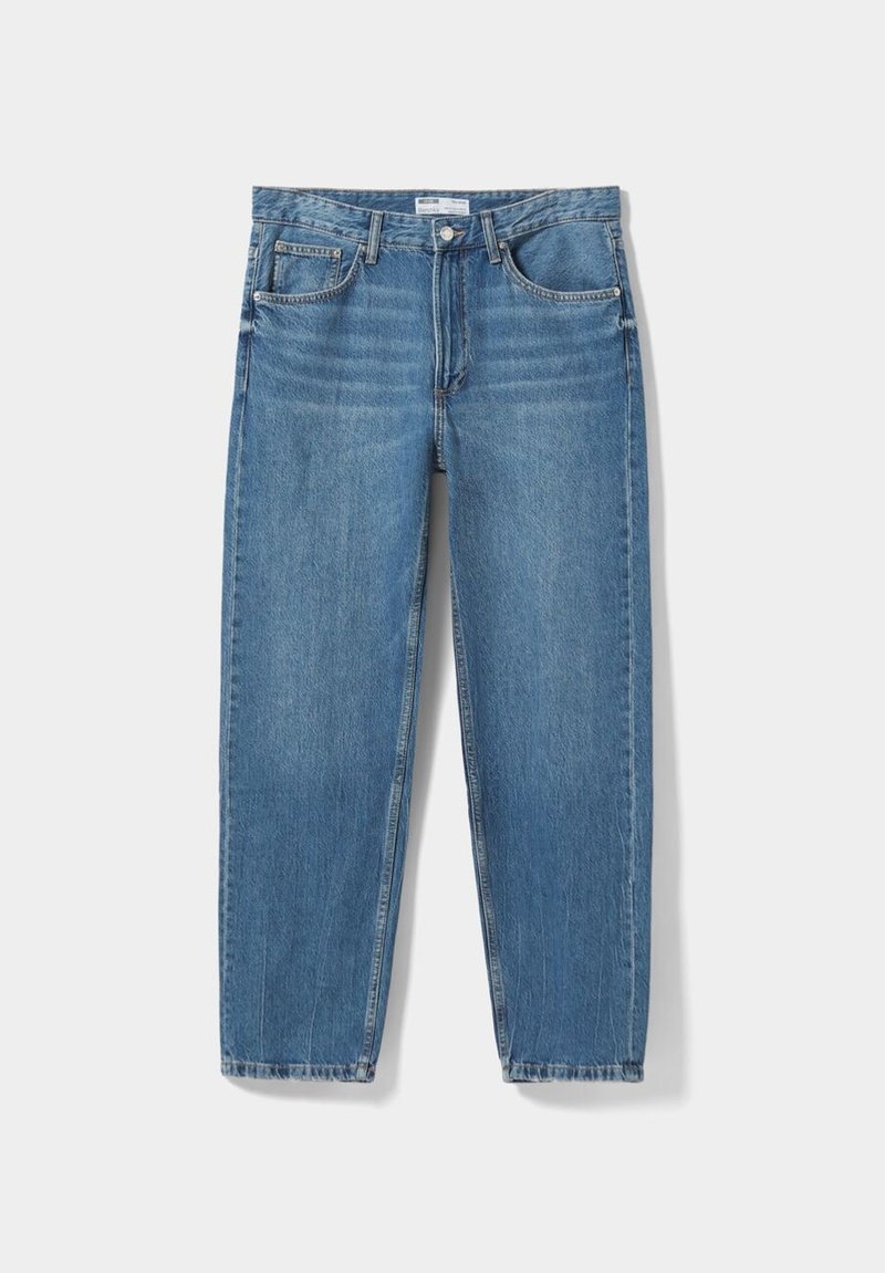 Bershka Straight leg jeans donkerblauw