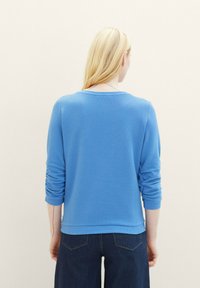 TOM TAILOR DENIM STRUCTURED - Sweatshirt - sicilian blue