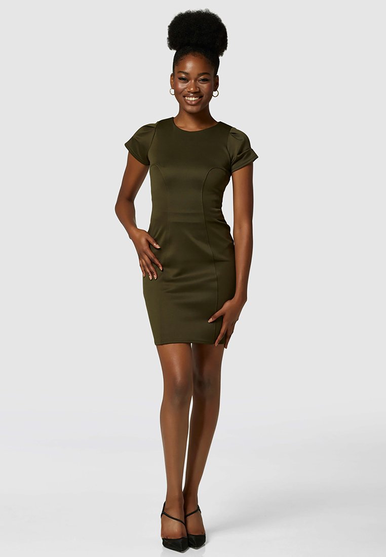 Closet Cocktailjurk kaki Closet Cocktailjurk kaki