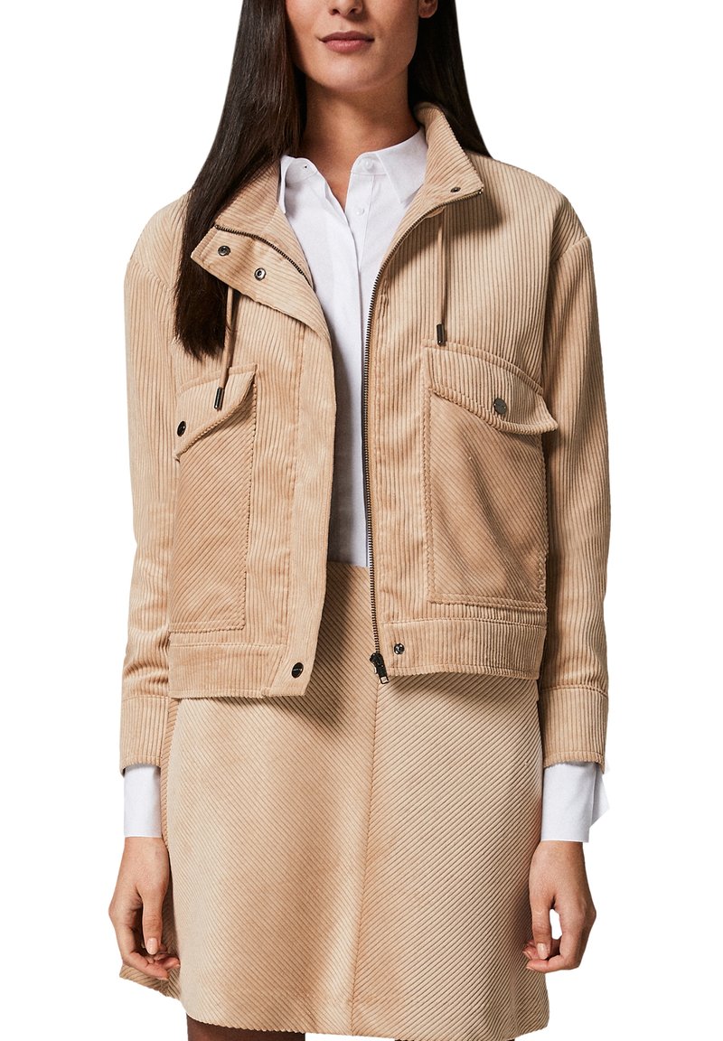 Damen Leichte Jacken | comma Übergangsjacke beige - NU42635 Damen Leichte Jacken | comma Übergangsjacke beige - NU42635