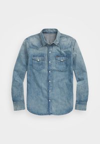 SLUB DENIM WESTERN SHIRT - Shirt - light blue denim
