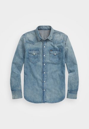 Polo Ralph Lauren SLUB DENIM WESTERN SHIRT - Shirt - light blue denim