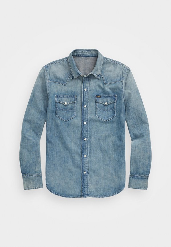 SLUB DENIM WESTERN SHIRT - Shirt4