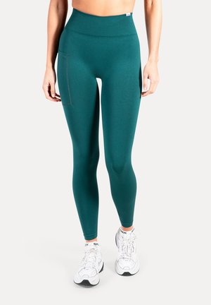 HIGHWAIST SEAMLESS SCRUNCH SPORT SHAYLA - Leggings - dunkelgrün