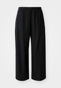 WIDE LEG EASY PANT  - Trousers - basic black
