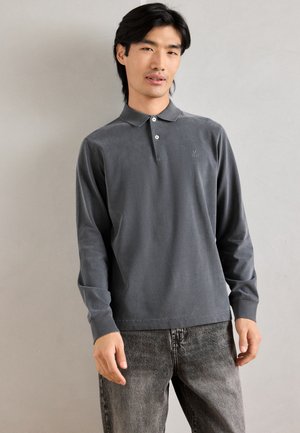 LONG SLEEVE EMBROIDERY - Polo - pirate black