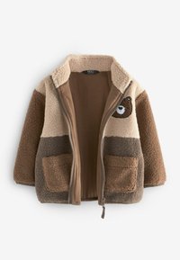 Next COLOURBLOCK THROUGH REGULAR FIT - Fleecejacke - tan brown bear