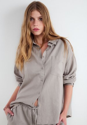 Balmohk, Rustic Buttoned - Paitapusero - deep taupe