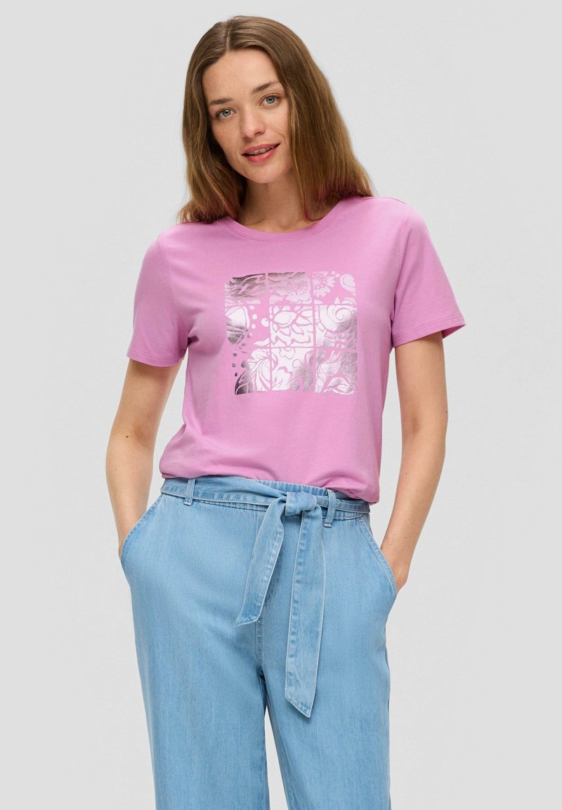 s.Oliver FOLIEN - T-shirt print - rosa