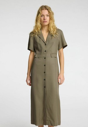 ELEGANTES - Skjortekjole - vetiver