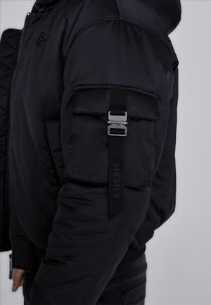 SIKSILK Zimska jakna - black
