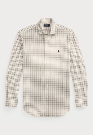 Polo Ralph Lauren CUSTOM FIT PLAID STRETCH POPLIN SHIRT - Shirt - cream/brown