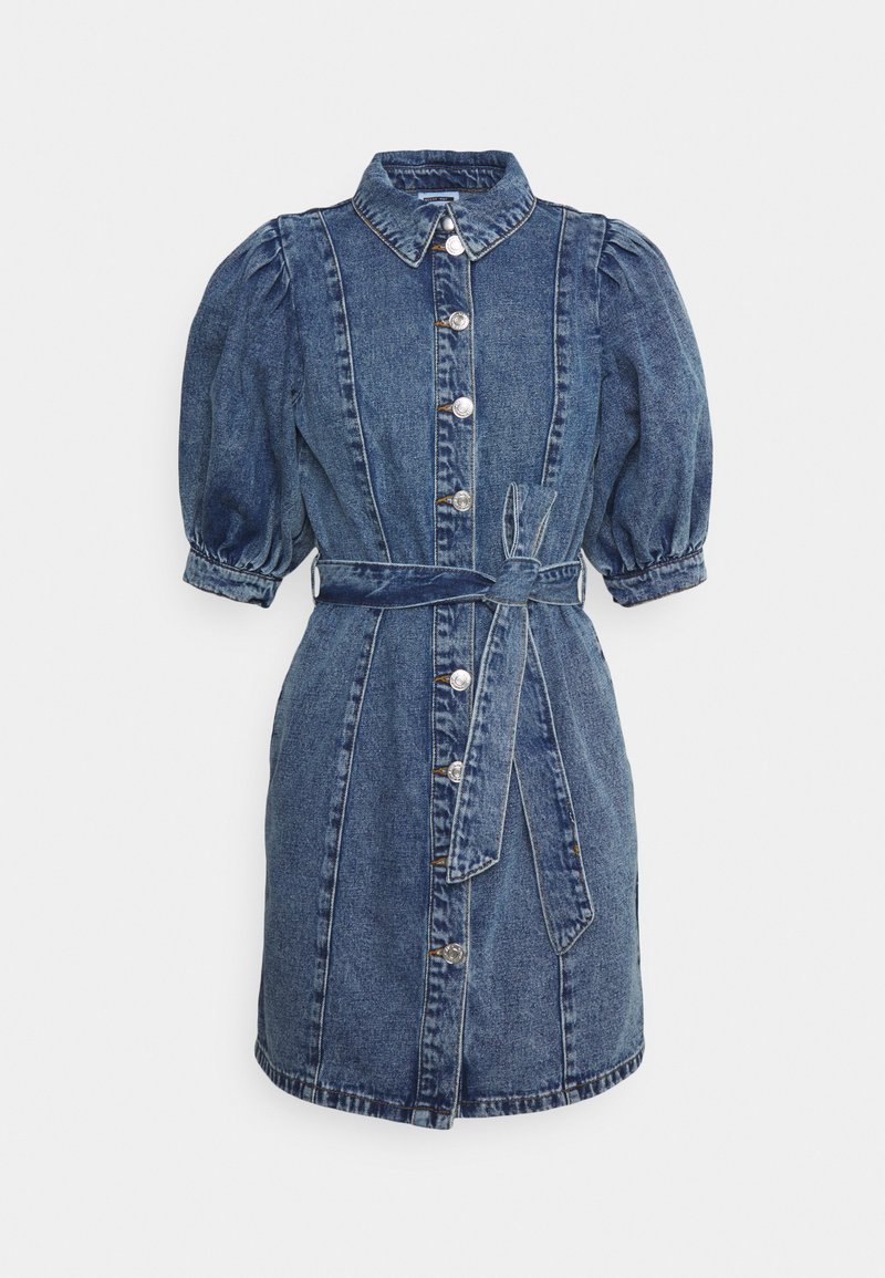 Noisy May Petite Jurk blauw denim/bluedenim