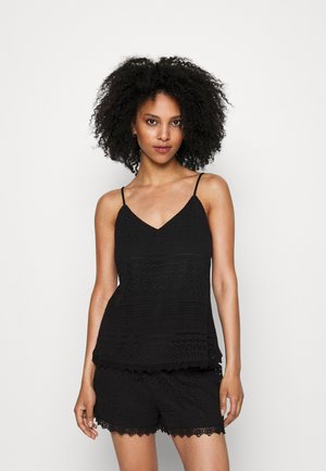 Vero Moda Petite VMHONEY LACE SINGLET - Débardeur - black