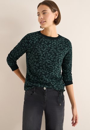 MIT LEO-MUSTER - Sweatshirt - grün