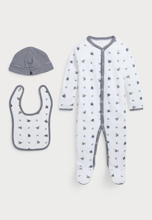 POLO BEAR COTTON 3 PIECE GIFT SET - Jumpsuit - white/refined navy