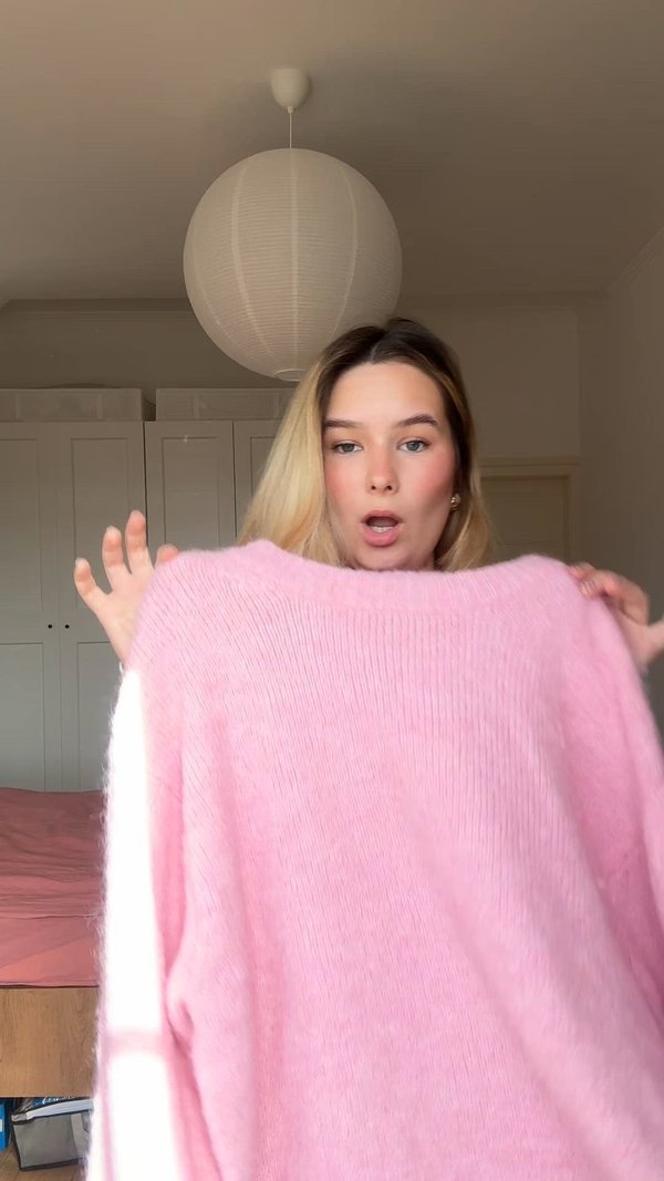 BOXY SWEATER - Jumper - lilac sachet3