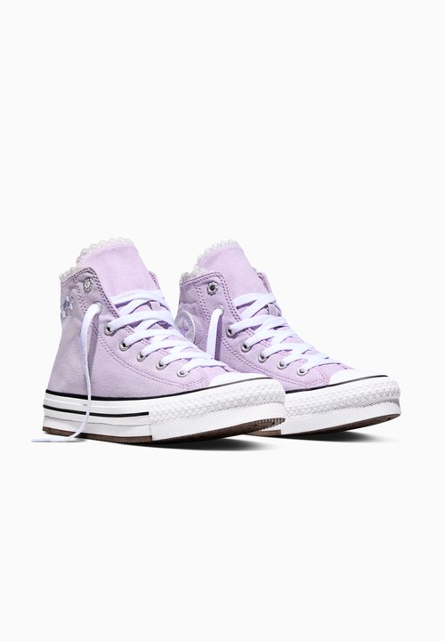 Converse High-top trainers - lavender latte white black — photo 2