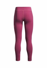 Tights i en djup magenta färg med en mjuk textur. Har en hög midja och en subtil logotypdesign i mörkare magenta längs sidan.