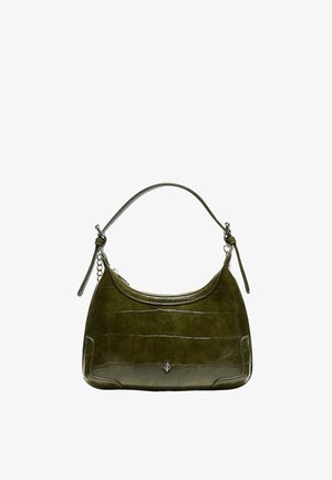 Stradivarius, MOCK CROC MINI CHAIN SHOULDER BAG - Sac à main - khaki
