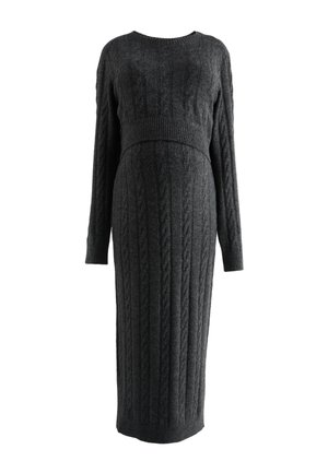 Next, MATERNITY NURSING - Svetríkové šaty - charcoal grey