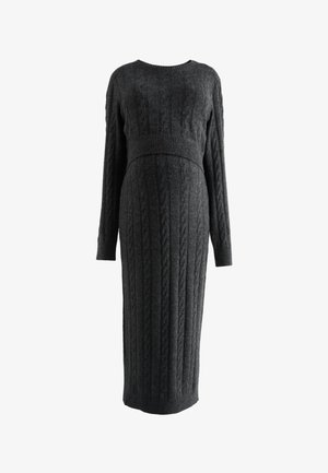 Next, MATERNITY NURSING - Svetríkové šaty - charcoal grey