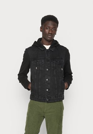 ONSCOIN HOOD TRUCKER - Giacca di jeans - black denim