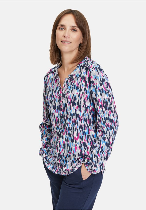 CASUAL-MIT PRINT - Bluse - dunkelblau blau