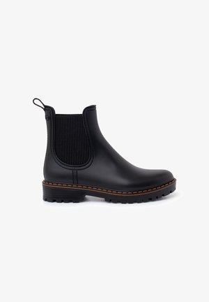 Kotníkové boty na platformě - black