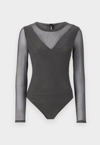 ONLPARIS STONE BODY  - T-shirt imprimé - magnet/gun metal