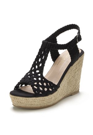 LASCANA Keilsandalette - schwarz