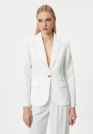 Koton POCKET DETAIL SINGLE BUTTONED - Blazer - off white