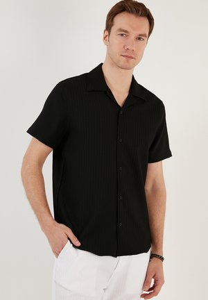 REGULAR FIT - Camicia - black