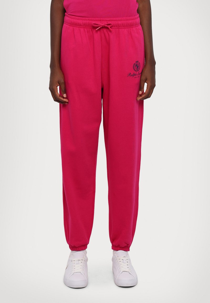 Polo Ralph Lauren ANKLE ATHLETIC - Παντελόνι φόρμας - pink sky/navy