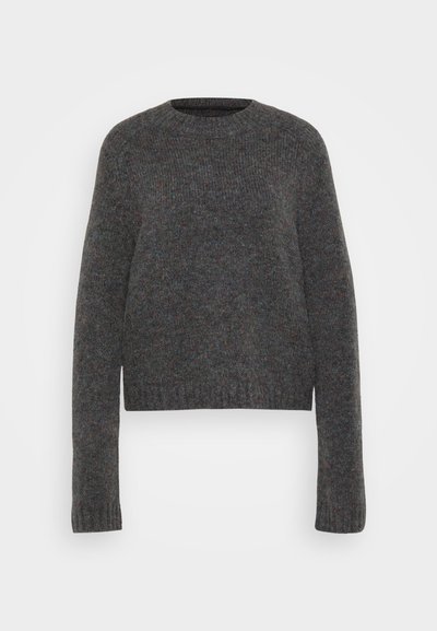 VMINGRID O NECK - Pullover - dark grey melange
